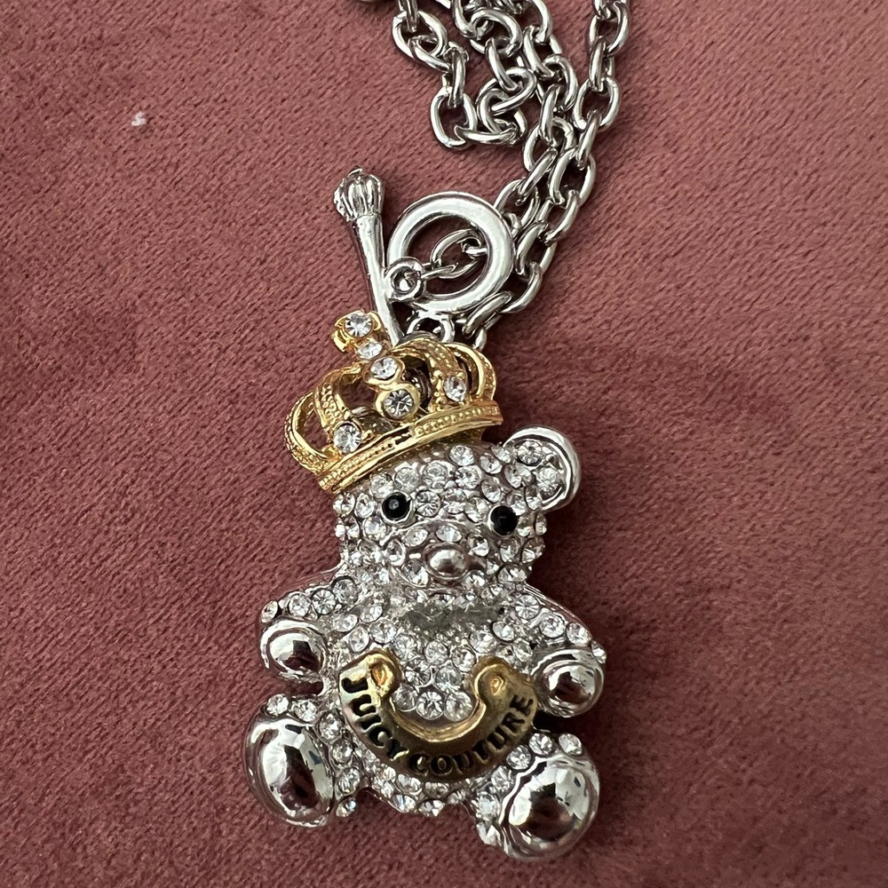 Juicy Couture King Bear Necklace Chain With Box View 2
